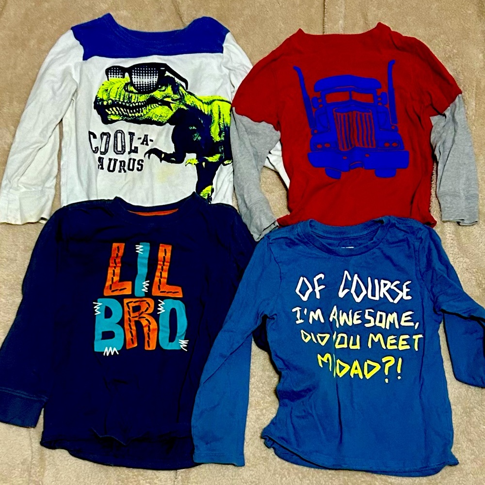 Boys size 4t graphic shirts!